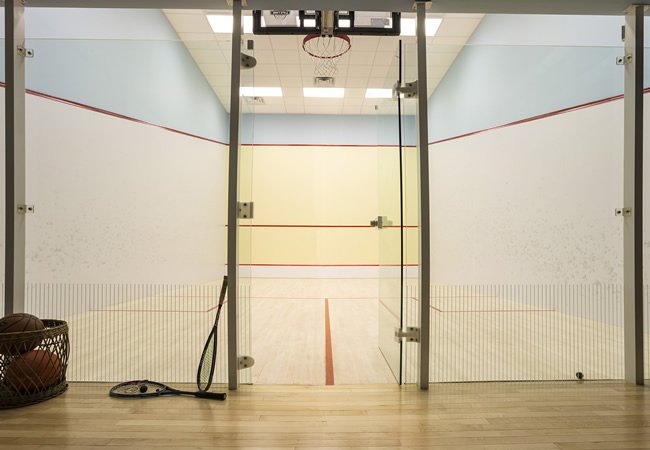 Squash Court Entry
